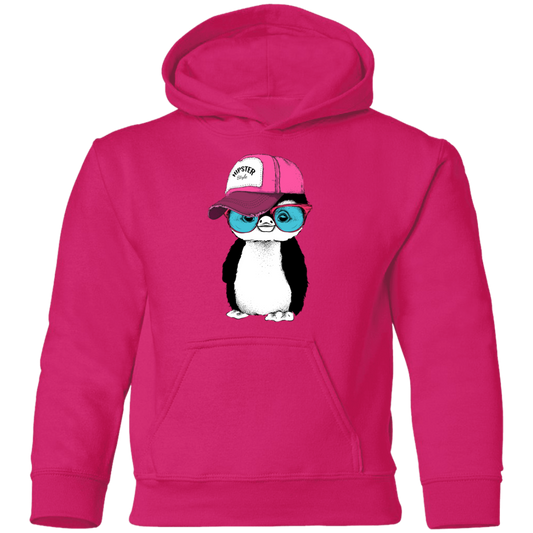 Hipster Penguin Kids Hoodie