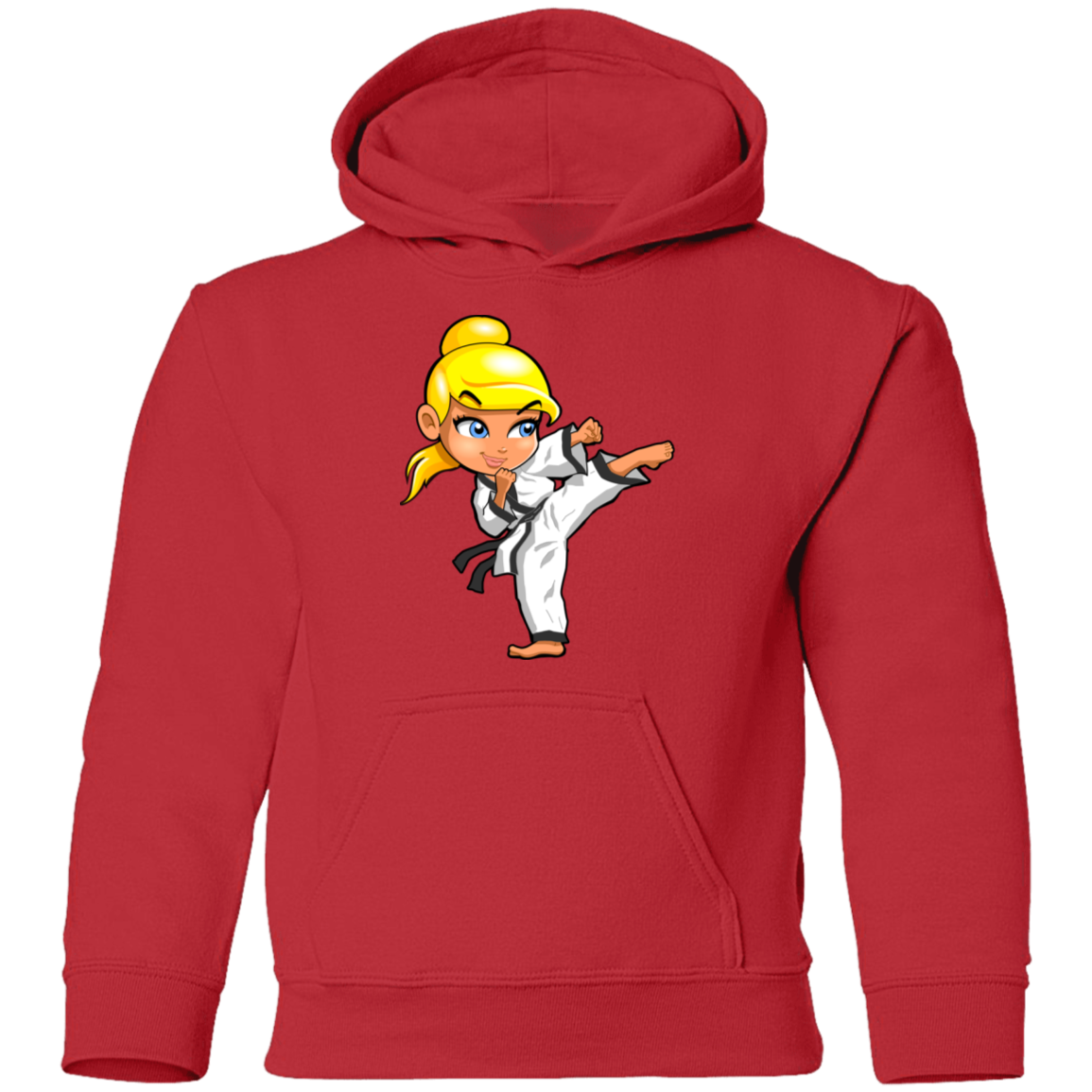 Karate Girl Kids Hoodie