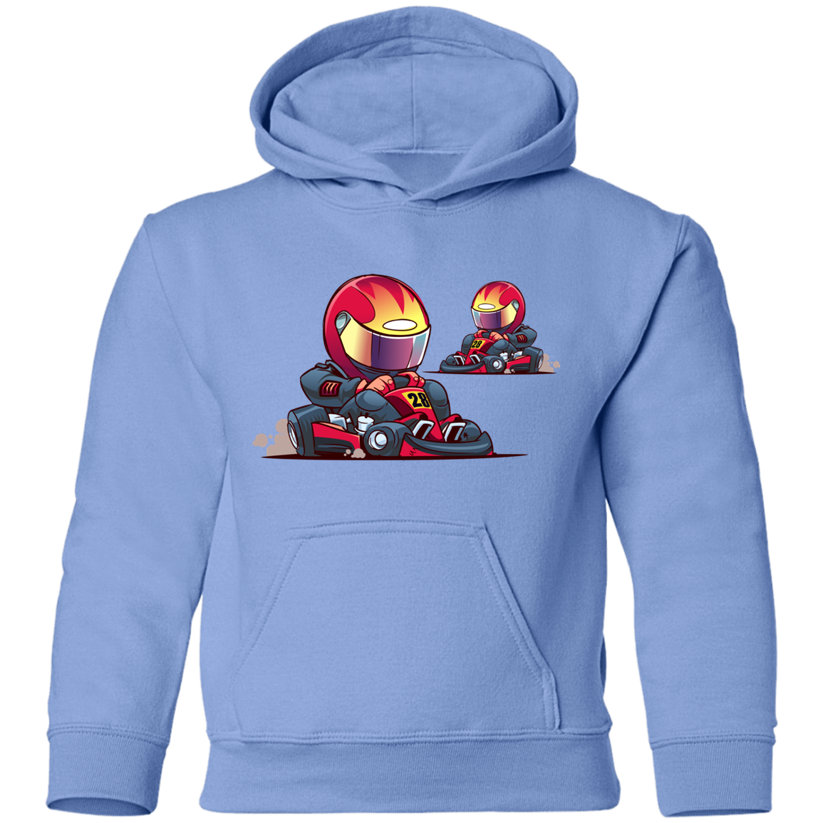Go-Kart Cartoon Kids Hoodie