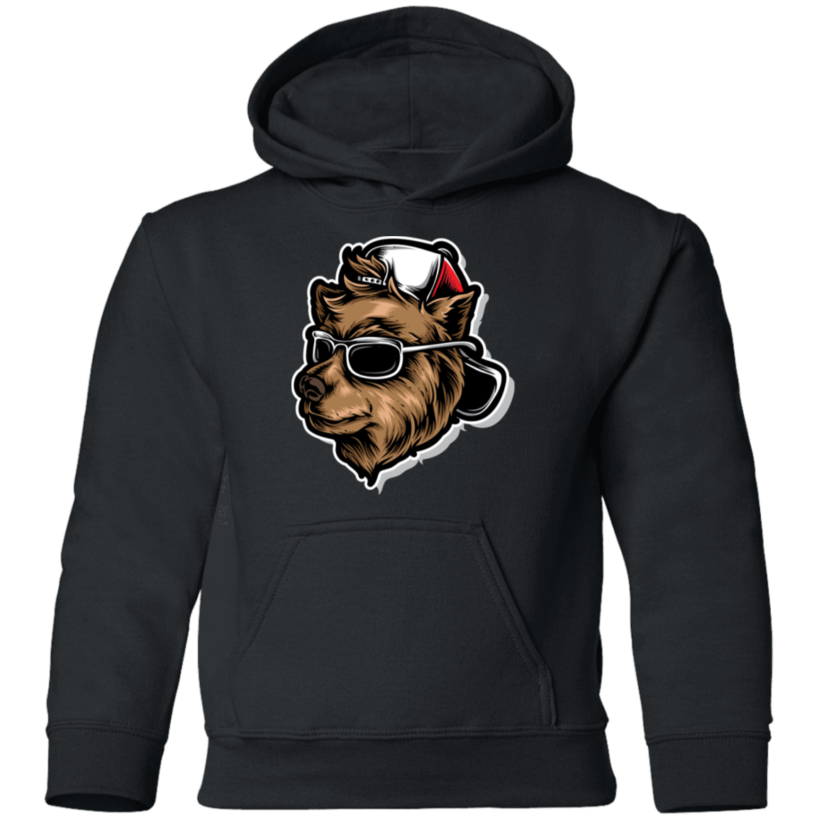 Cool Bear Cartoon Kids Hoodie