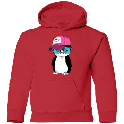 Hipster Penguin Kids Hoodie