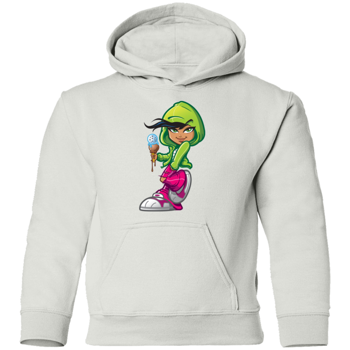 Ice Cream Girl Cartoon Kids Hoodie