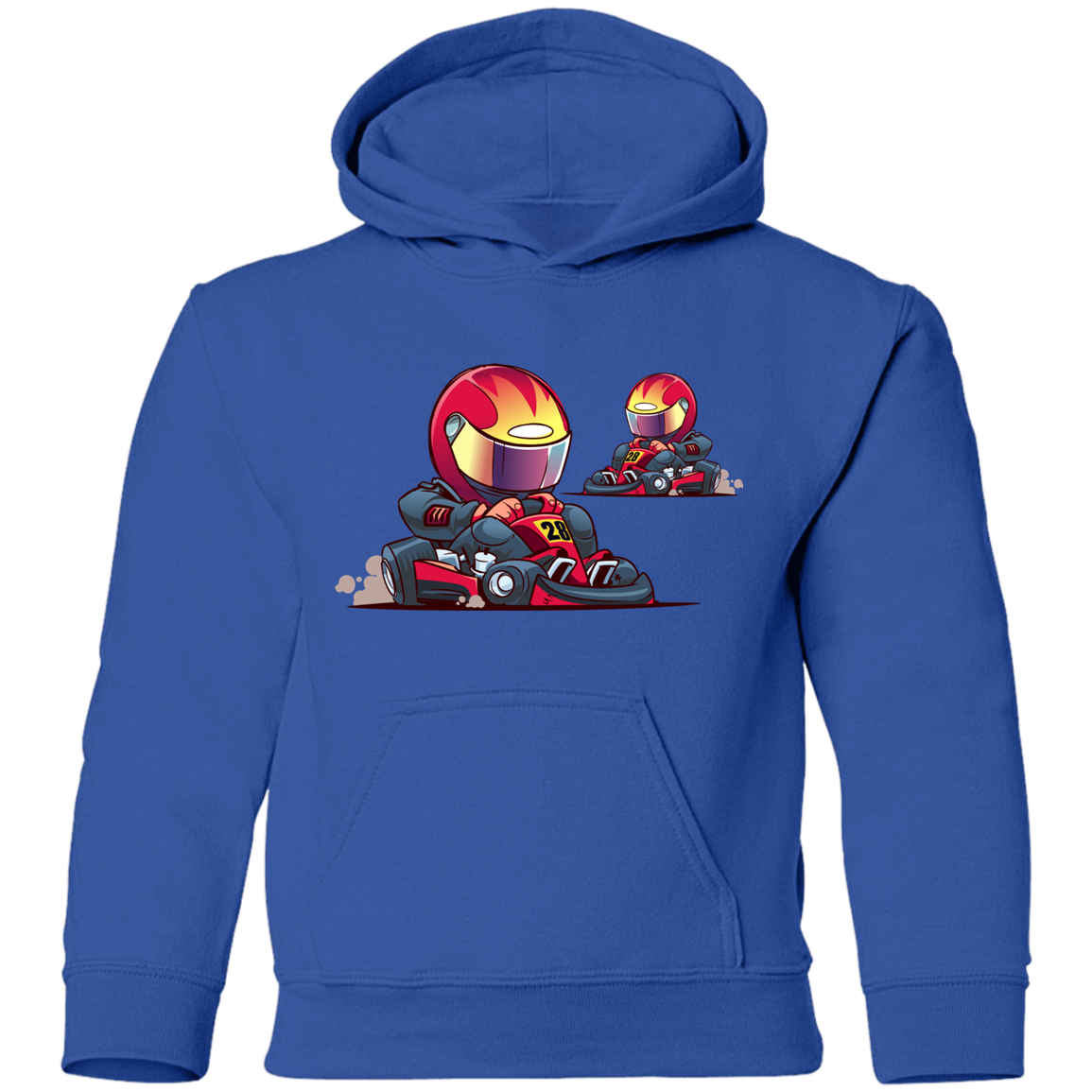 Go-Kart Cartoon Kids Hoodie