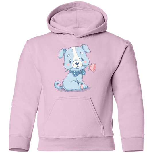 Puppy Dog Rose Kids Hoodie