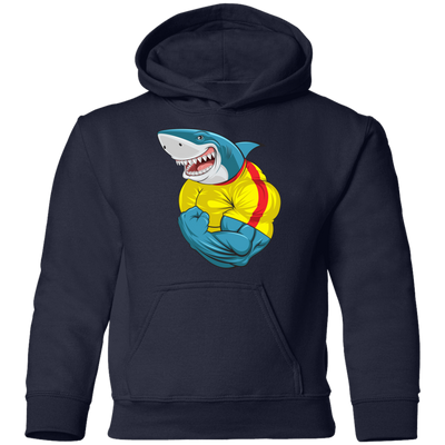 Muscle Shark Kids Hoodie