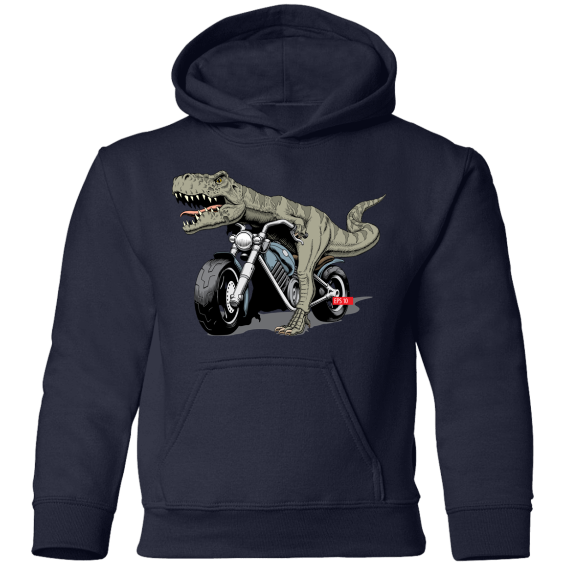 Dinosaur Motorcycle Kids Hoodie