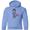 Cartoon Girl Boombox Kids Hoodie