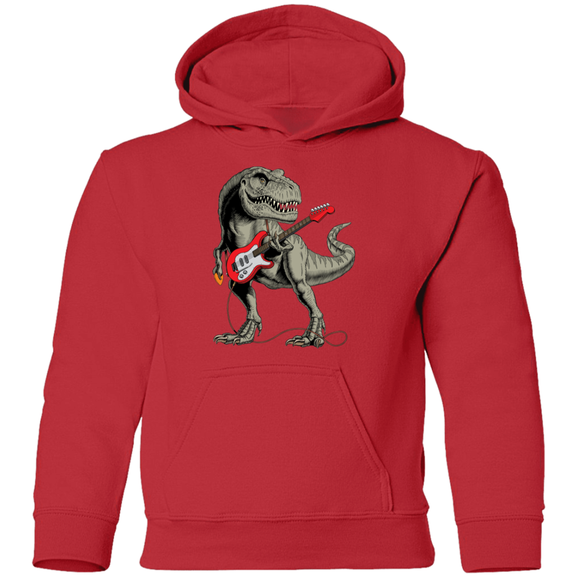 Dinosaur Guitar Kids Hoodie