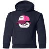 Hipster penguin Head Kids Hoodie