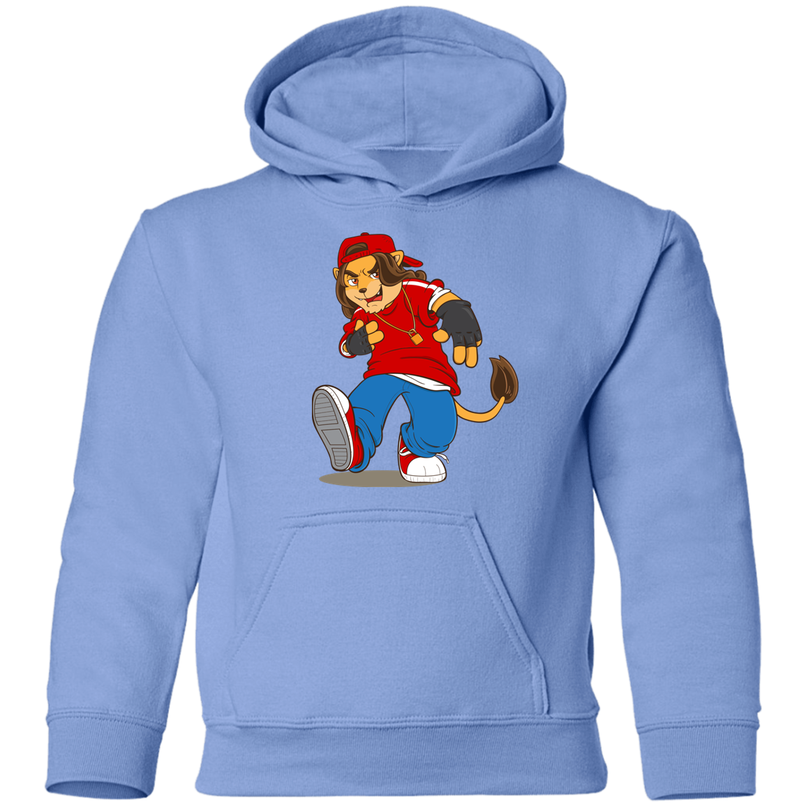 Hip Hop Lion Cartoon Kids Hoodie