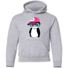 Hipster Penguin Kids Hoodie