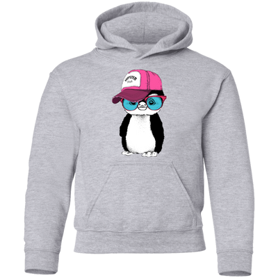 Hipster Penguin Kids Hoodie