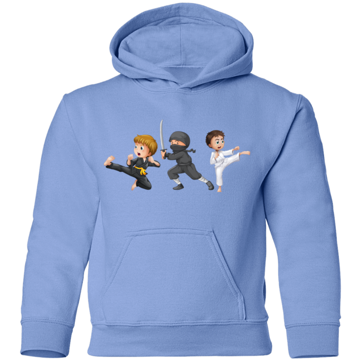 Martial Arts Cartoon Kids Hoodie