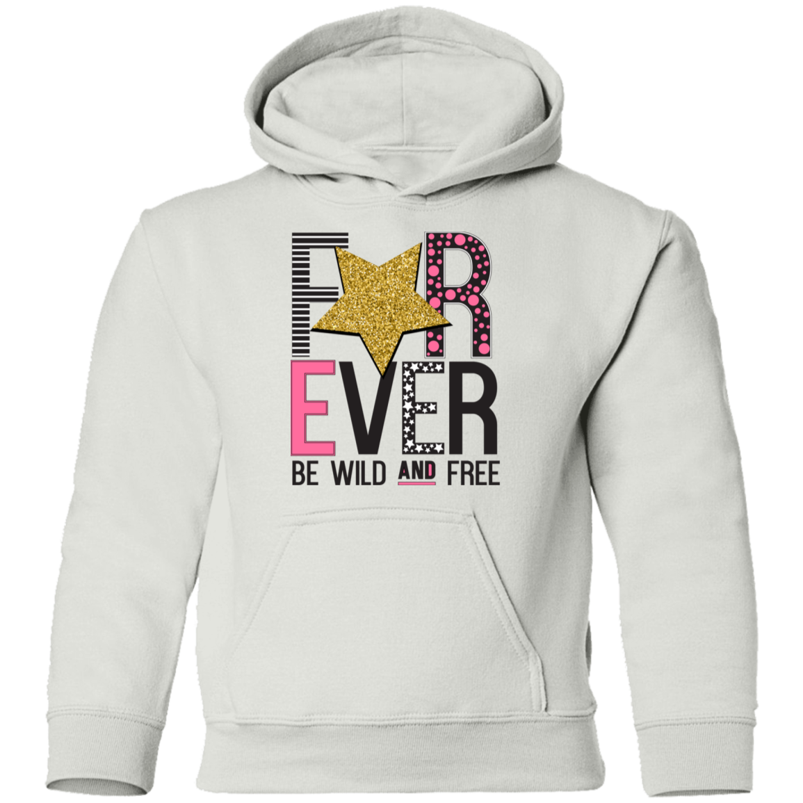 Forever Wild and Free Kids Hoodie