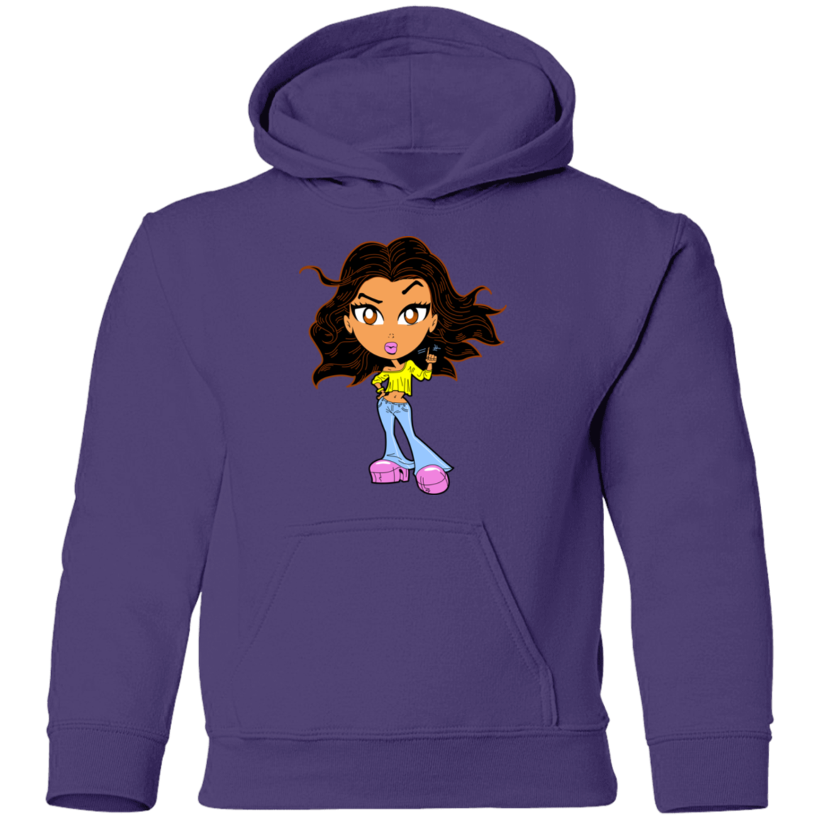 Cartoon Girl Kids Hoodie