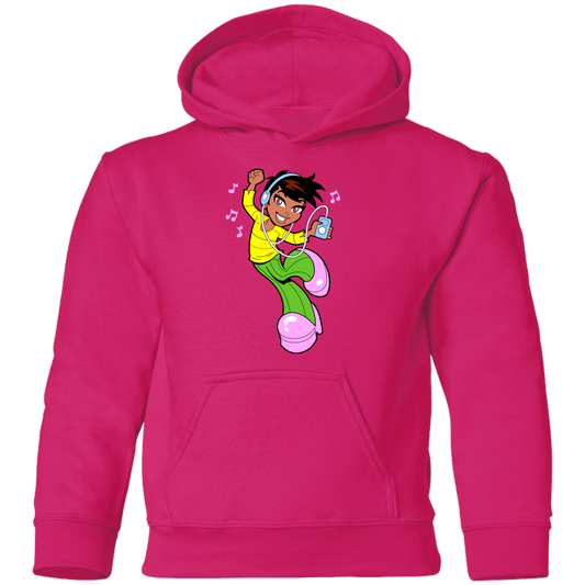 Dancing Girl Cartoon Kids Hoodie