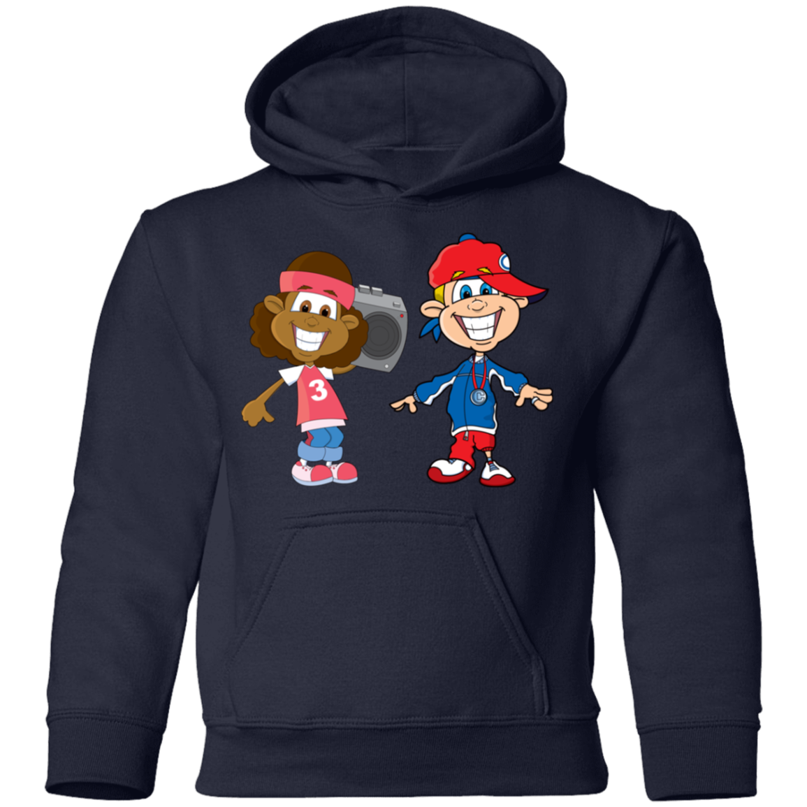 Hip Hop Cartoon Kids Hoodie