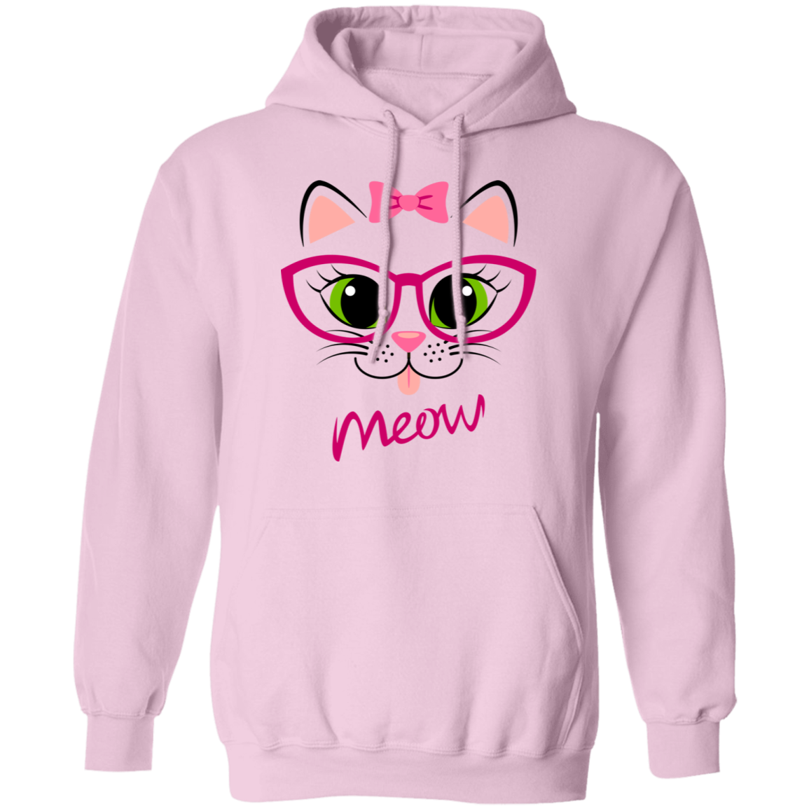 Pink Kitty Cat Kids Hoodie 4XL CC