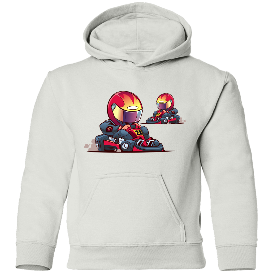 Go-Kart Cartoon Kids Hoodie