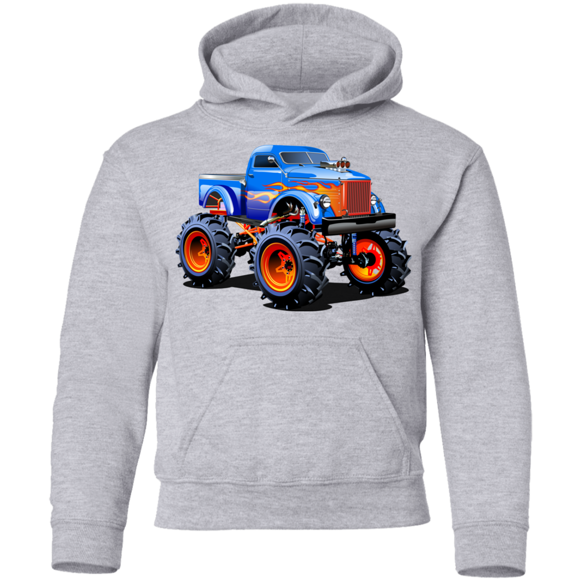 Monster Truck Kids Hoodie