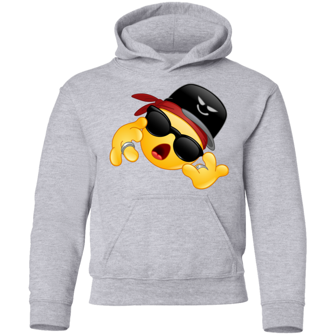 Cool Hip Hop Emoji Kids Hoodie