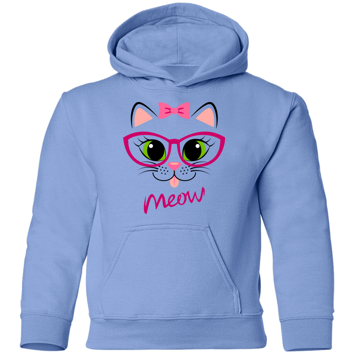 Pink Kitty Cat Kids Hoodie