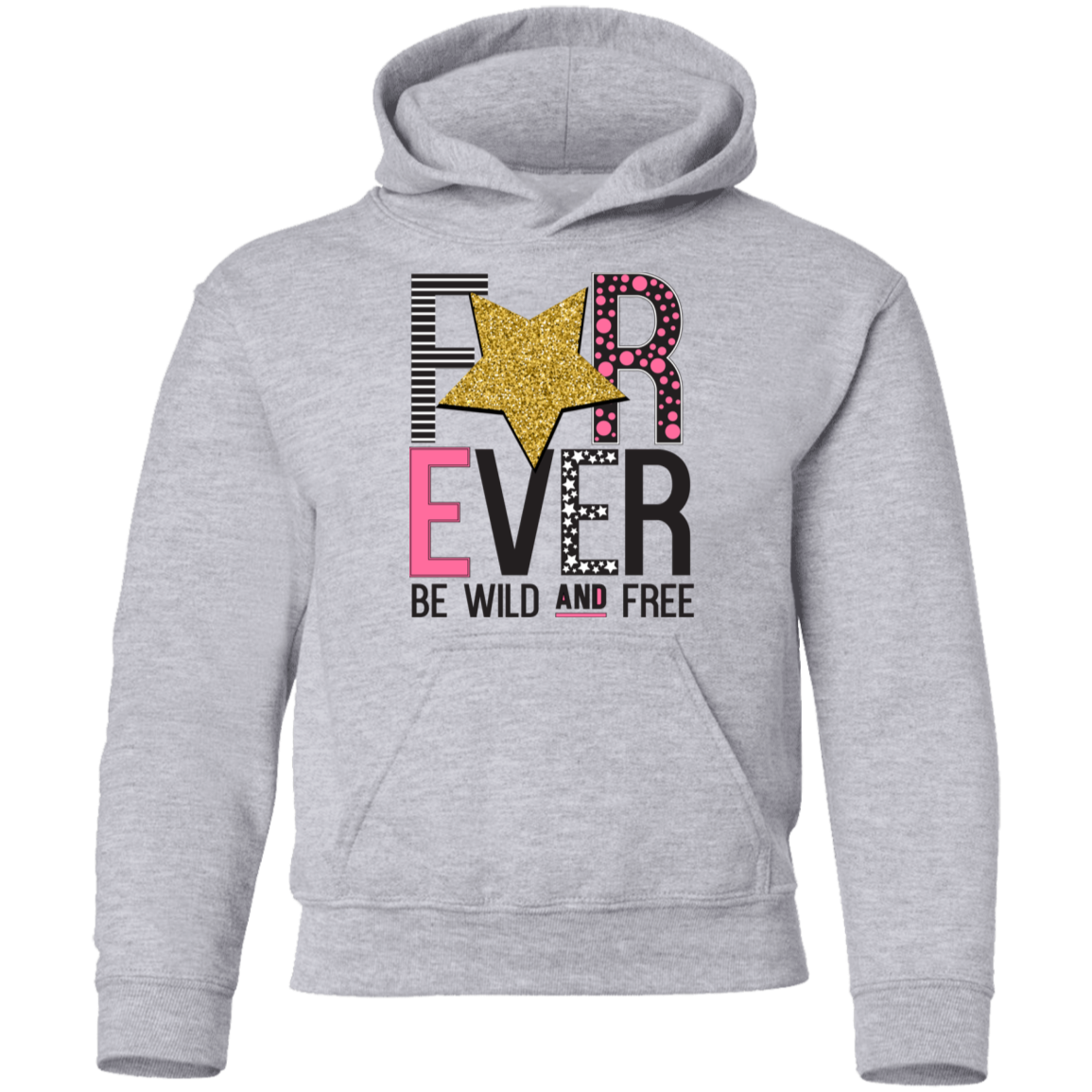 Forever Wild and Free Kids Hoodie