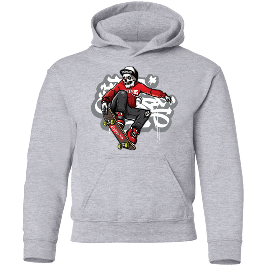 Skeleton Skater Kids Hoodie