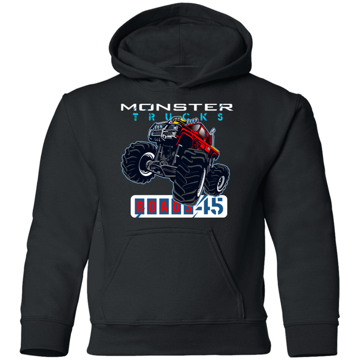 Monster Truck Kids Hoodie