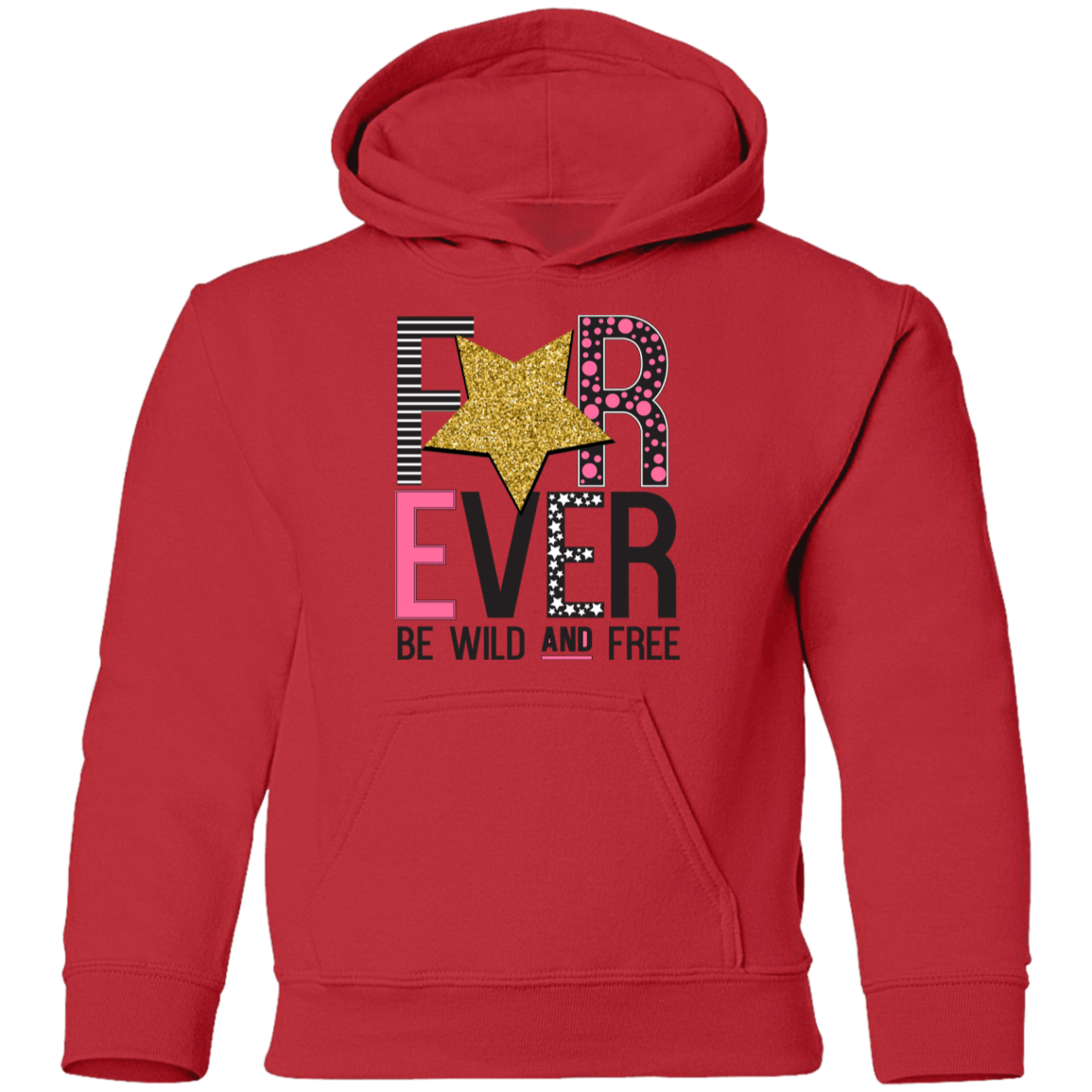 Forever Wild and Free Kids Hoodie