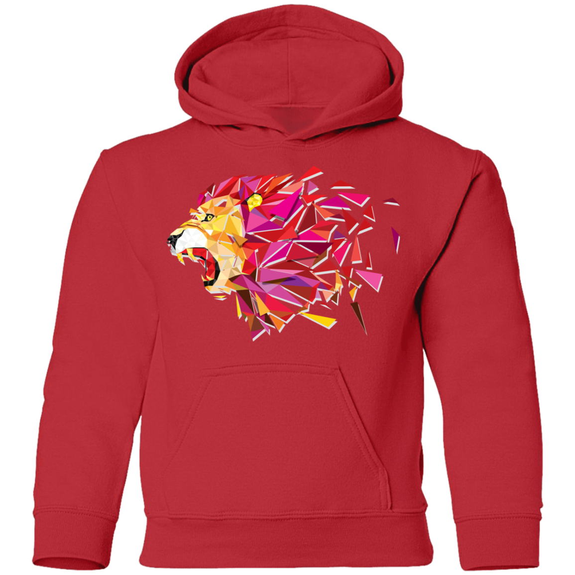 Colorful Abstract Lion Kids Hoodie
