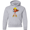 Construction Girl Cartoon Kids Hoodie