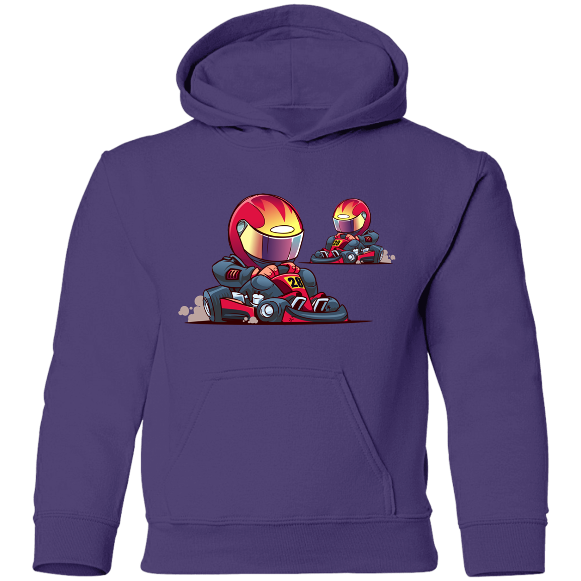 Go-Kart Cartoon Kids Hoodie