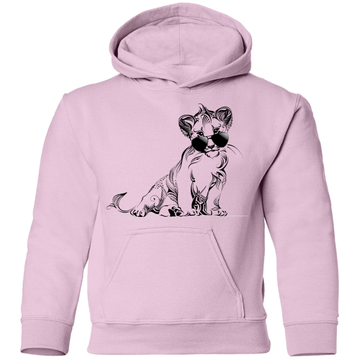Lion Cub Sunglasses Kids Hoodie
