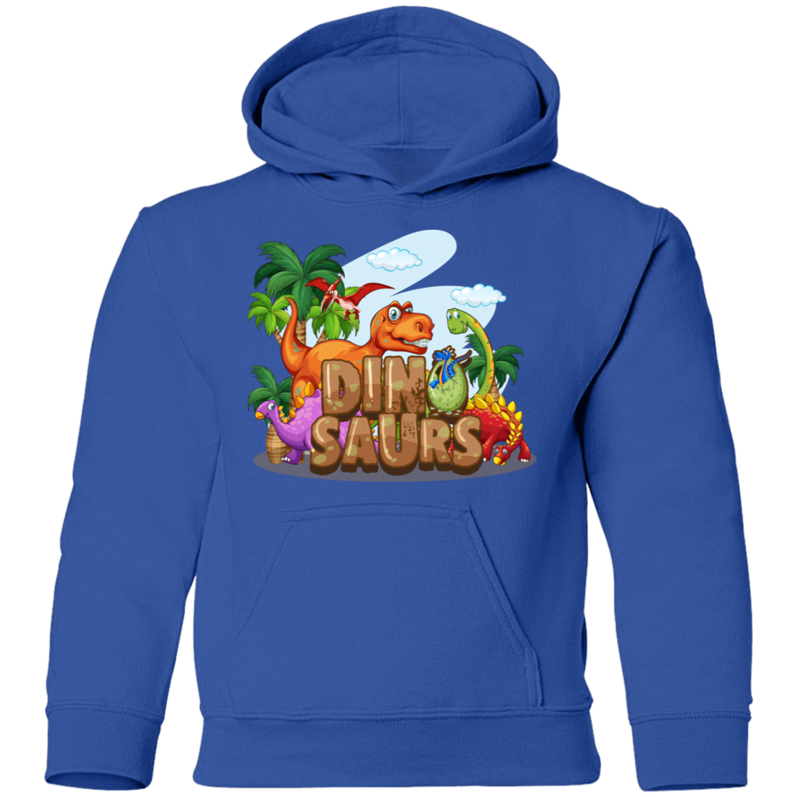 Dinosaurs Cartoon Kids Hoodie