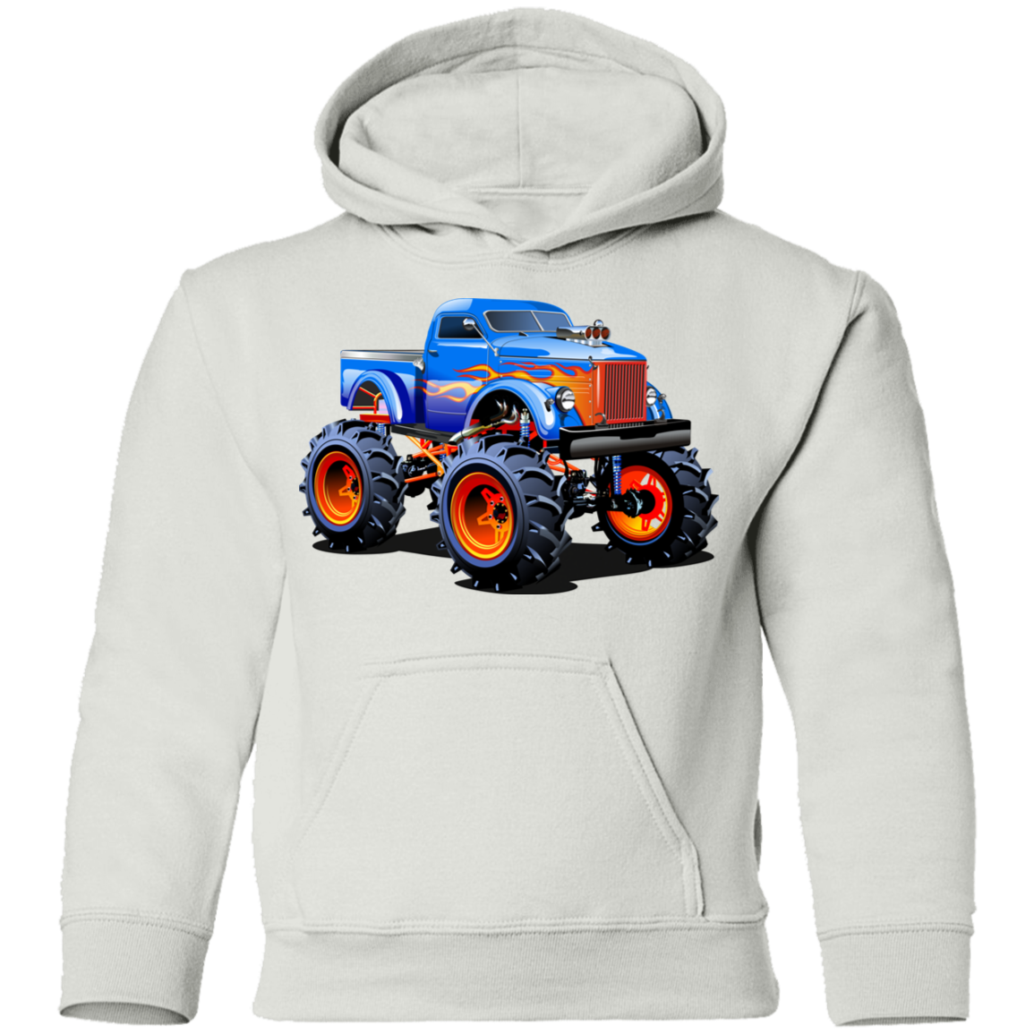 Monster Truck Kids Hoodie