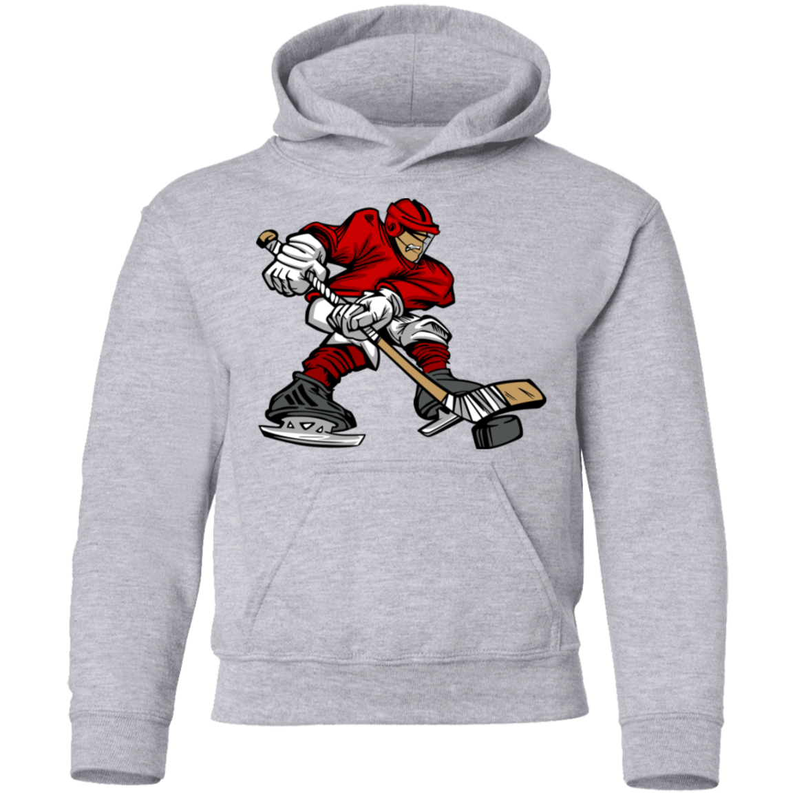 Hockey Player Cartoon Kids Hoodie