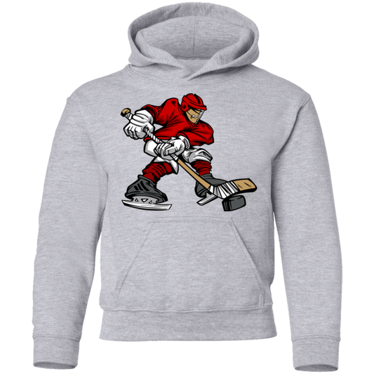 Hockey Player Cartoon Kids Hoodie