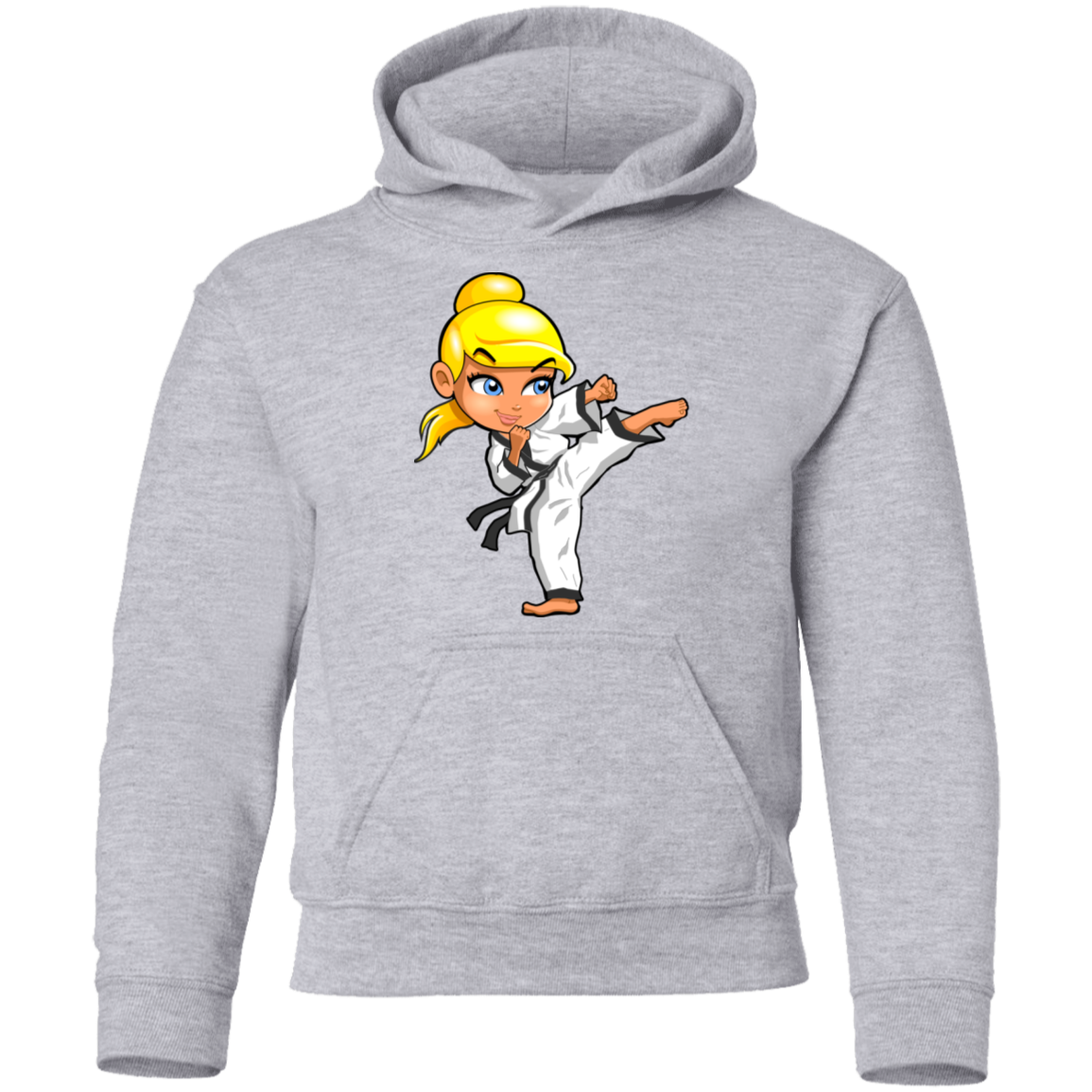 Karate Girl Kids Hoodie