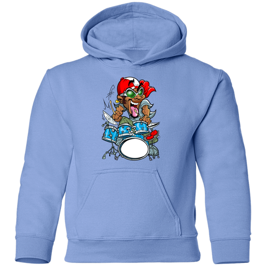 Drummer Cartoon Kids Hoodie
