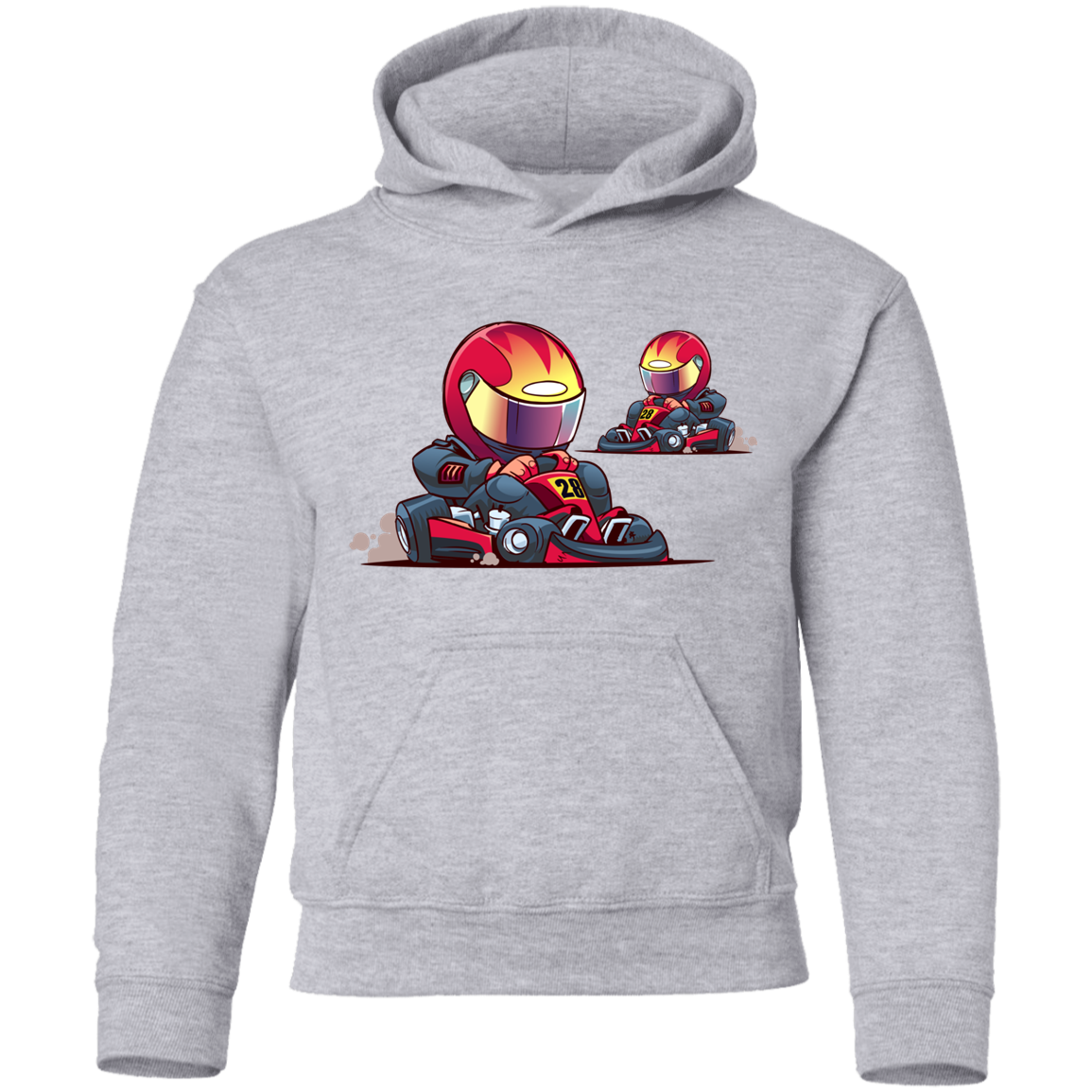 Go-Kart Cartoon Kids Hoodie
