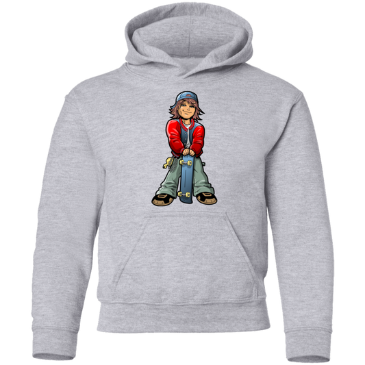 Skater Boy Cartoon Kids Hoodie
