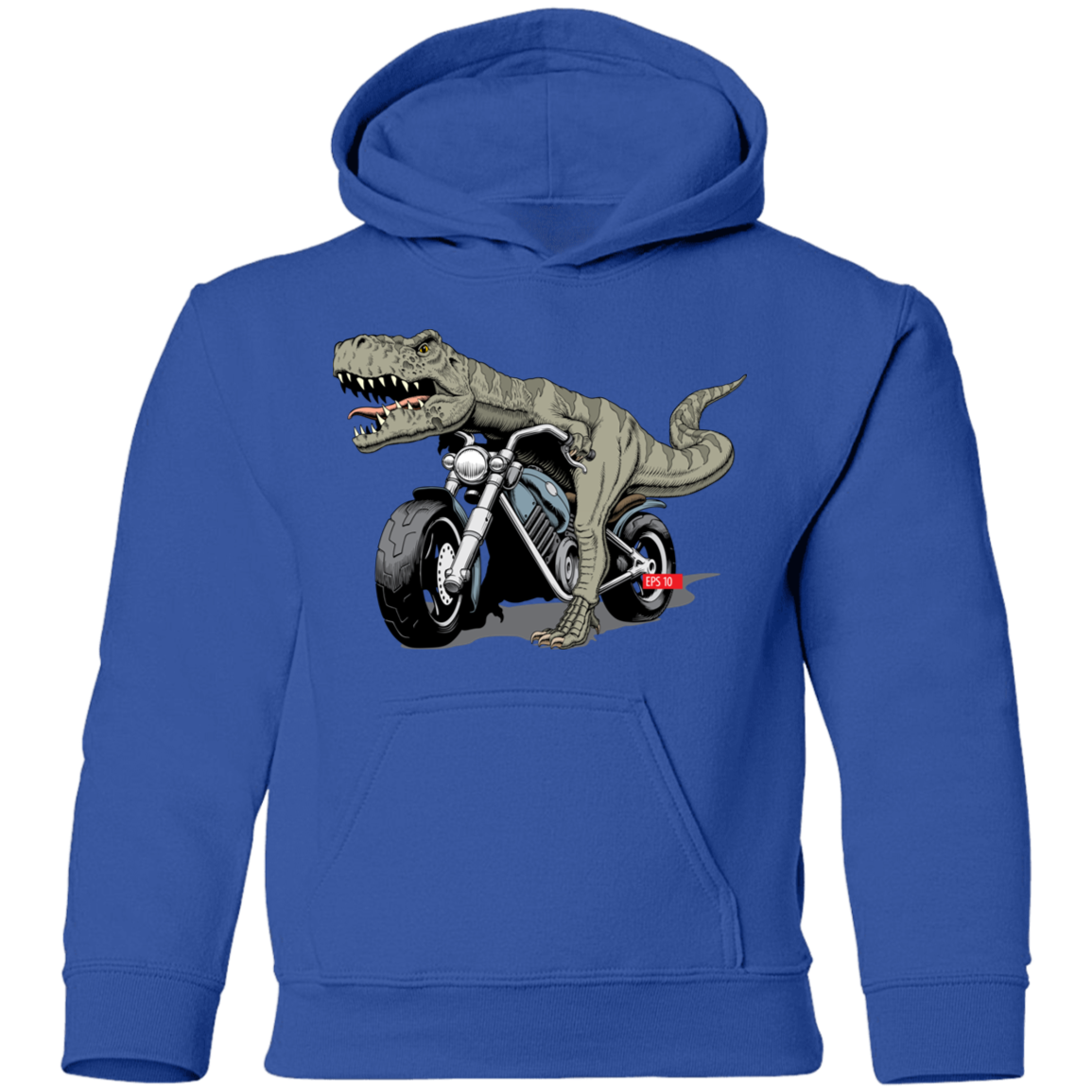 Dinosaur Motorcycle Kids Hoodie
