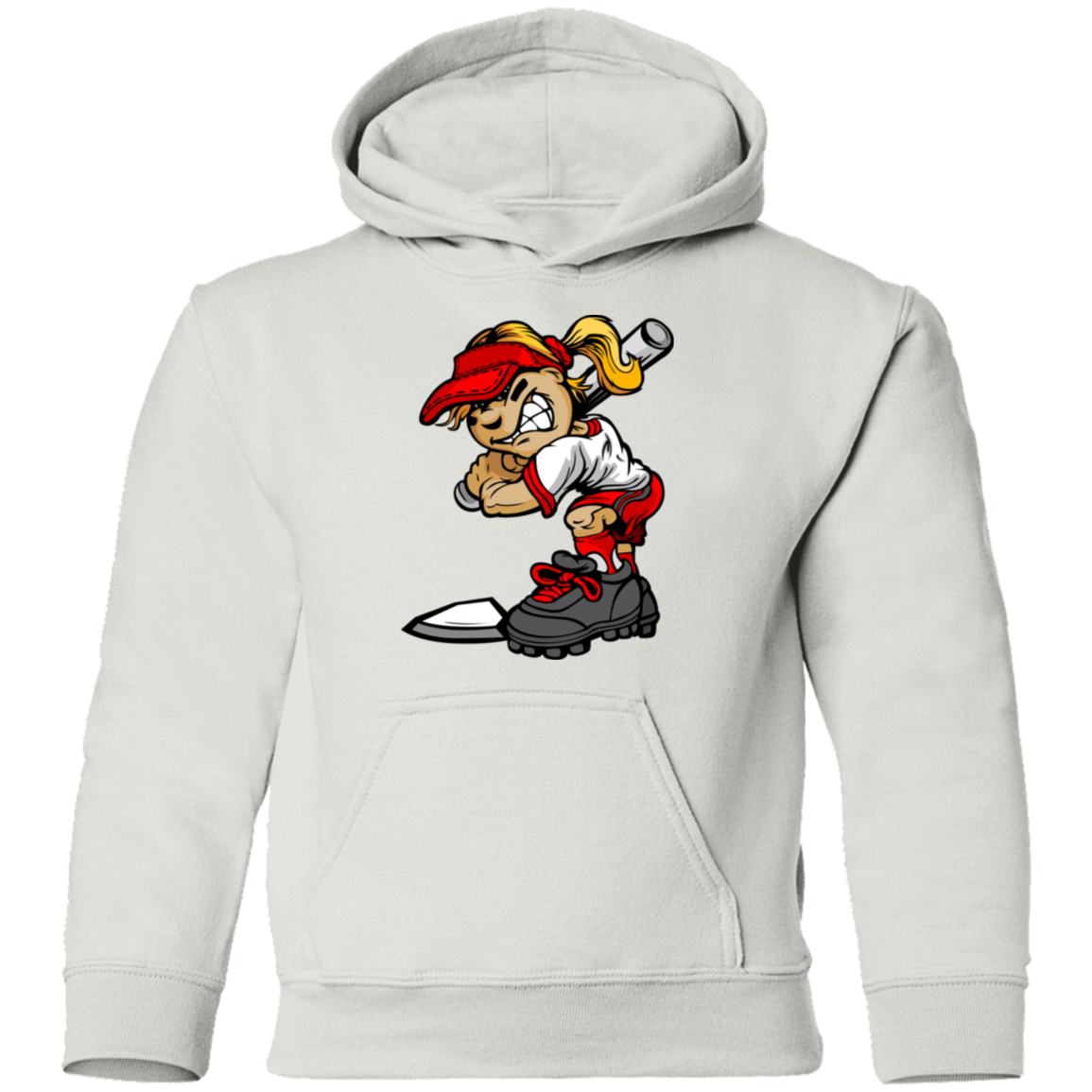 Softball Girl Kids Hoodie