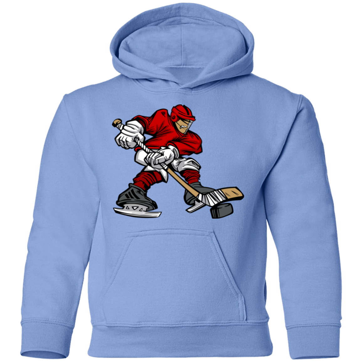 Hockey Player Cartoon Kids Hoodie