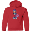 Cartoon Girl Boombox Kids Hoodie