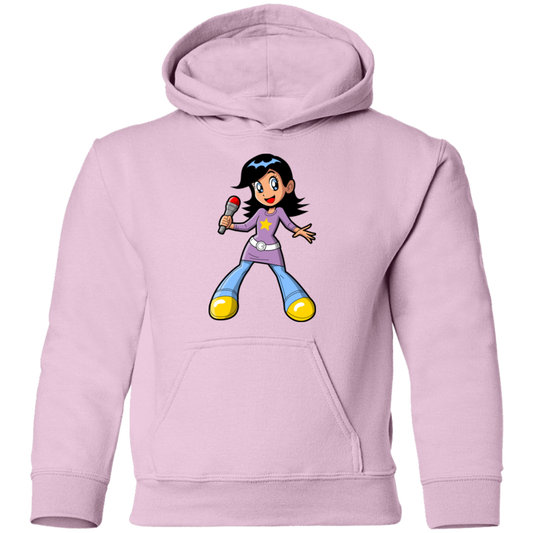 Singing Girl Cartoon Kids Hoodie