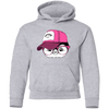 Hipster penguin Head Kids Hoodie