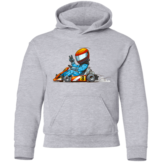 Go-Kart Cartoon Kids Hoodie