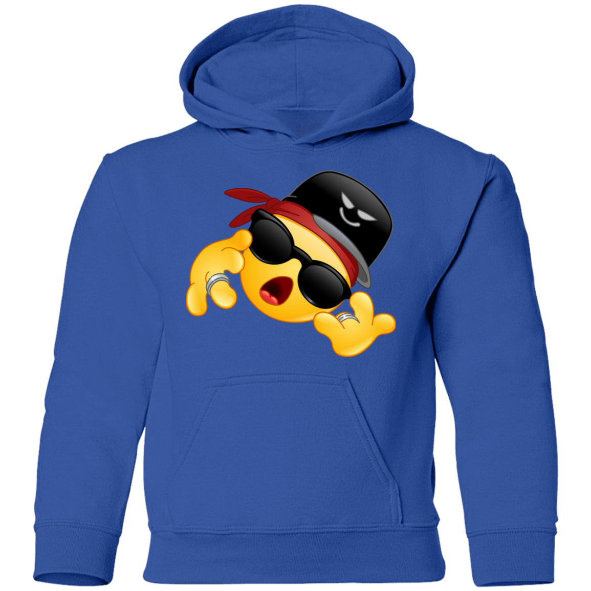 Cool Hip Hop Emoji Kids Hoodie